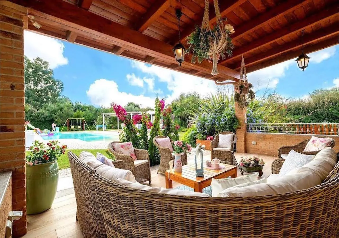 Villa Dolores , With A Spectacular Swimming Pool With Hydromassage And A Big Garden For The Children - Iun S3325 Alguer Italia